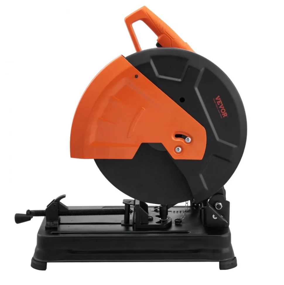 VEVOR Abrasive Chop Saw, 14"/355mm Blade Diameter Cut Off Saw, 2300W 3600RPM Steel Cutting Machine, 0-45° Adjustable Angle Miter Saw for Cutting Metal Cutting Chop Saw for Steel/Rebar/Iron/Aluminum