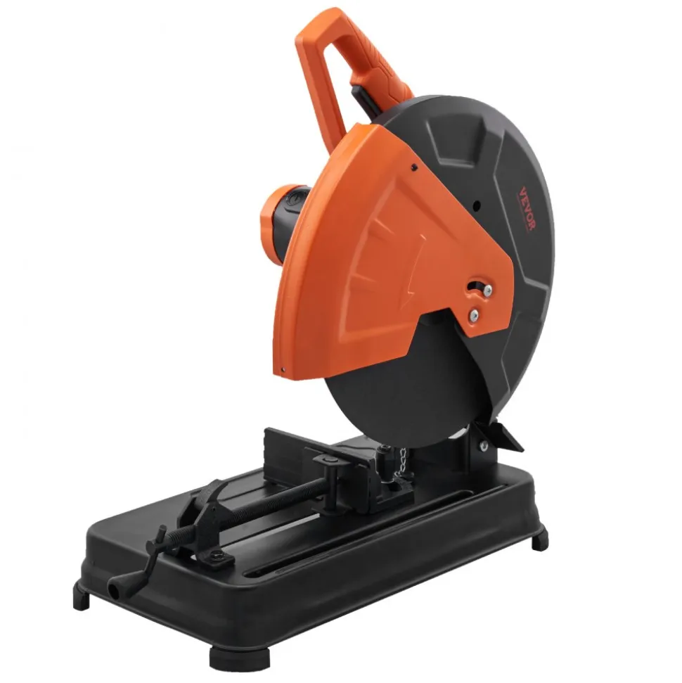 VEVOR Abrasive Chop Saw, 14"/355mm Blade Diameter Cut Off Saw, 2300W 3600RPM Steel Cutting Machine, 0-45° Adjustable Angle Miter Saw for Cutting Metal Cutting Chop Saw for Steel/Rebar/Iron/Aluminum