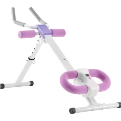 VEVOR AB Workout Machine, Ab Workout Equipment at Home Gym, Core & Abdominal Trainers for Women, 330 lbs Weight Capacity Strength Training Ab Cruncher, Foldable Adjustable Fitness Exerciser