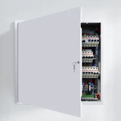 VEVOR Access Panel for Drywall, 25.2 x 25.2 in Galvanized Steel Access Door, Easy Install Hinged Service Panel with Key, for Ceiling Plumbing Electrical, 24.4 x 24.4 in Cutout Size, White