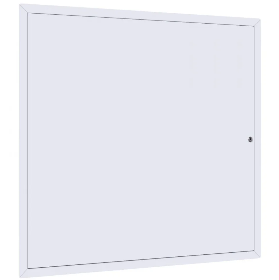 VEVOR Access Panel for Drywall, 25.2 x 25.2 in Galvanized Steel Access Door, Easy Install Hinged Service Panel with Key, for Ceiling Plumbing Electrical, 24.4 x 24.4 in Cutout Size, White