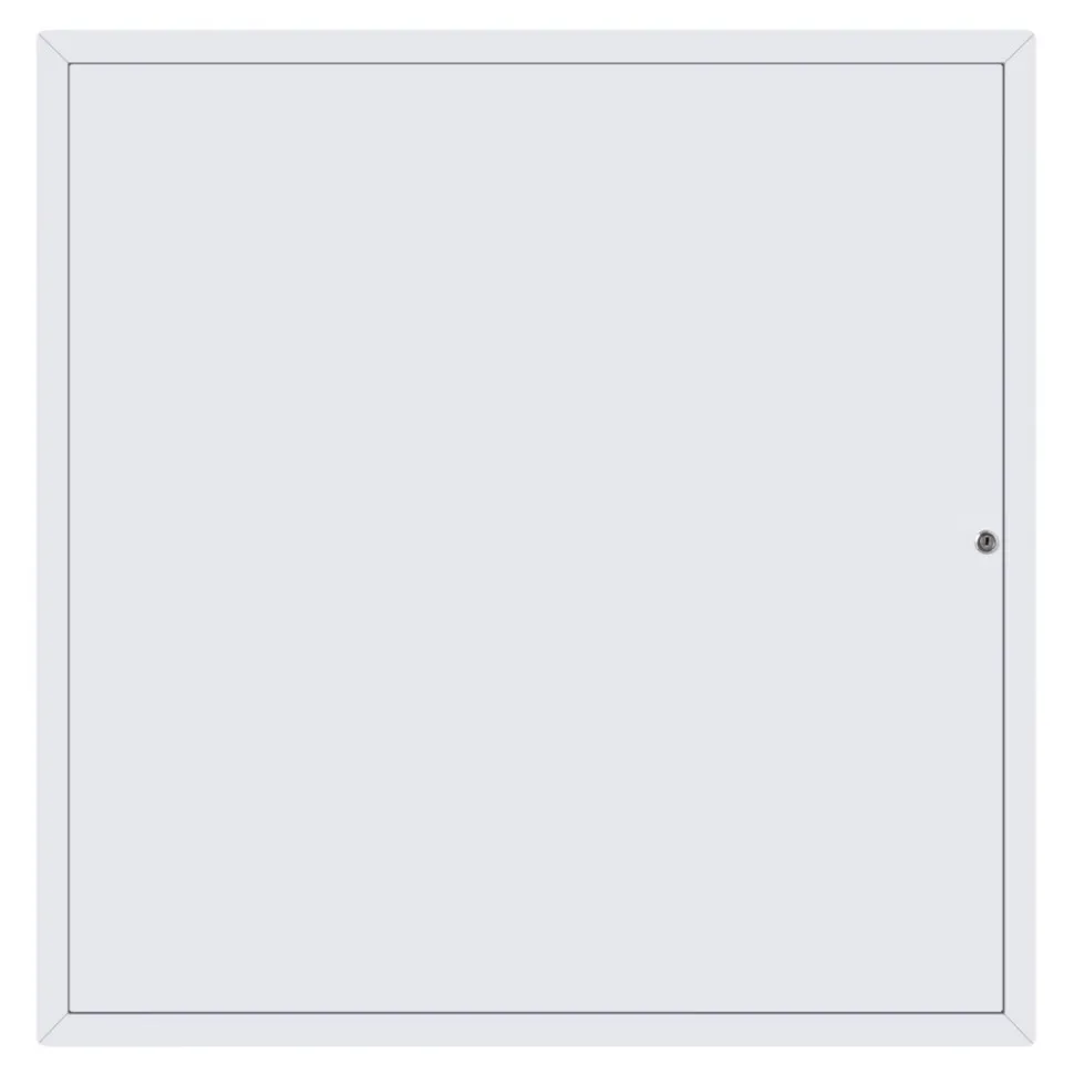 VEVOR Access Panel for Drywall, 25.2 x 25.2 in Galvanized Steel Access Door, Easy Install Hinged Service Panel with Key, for Ceiling Plumbing Electrical, 24.4 x 24.4 in Cutout Size, White