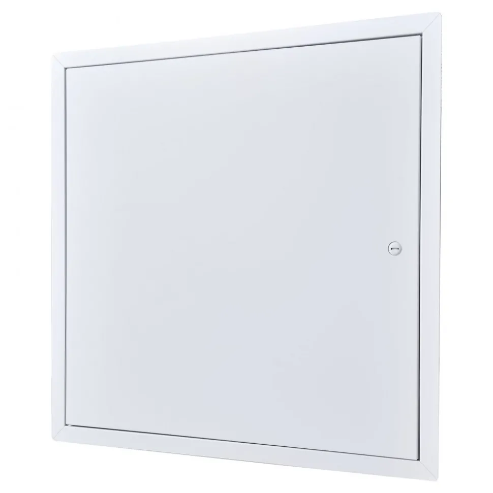 VEVOR Access Panel for Drywall, 19.2 x 19.2 in Galvanized Steel Access Door, Easy Install Hinged Service Panel with Screwdriver Latch, for Ceiling Plumbing Electrical, 18.4 x 18.4 in Cutout Size White