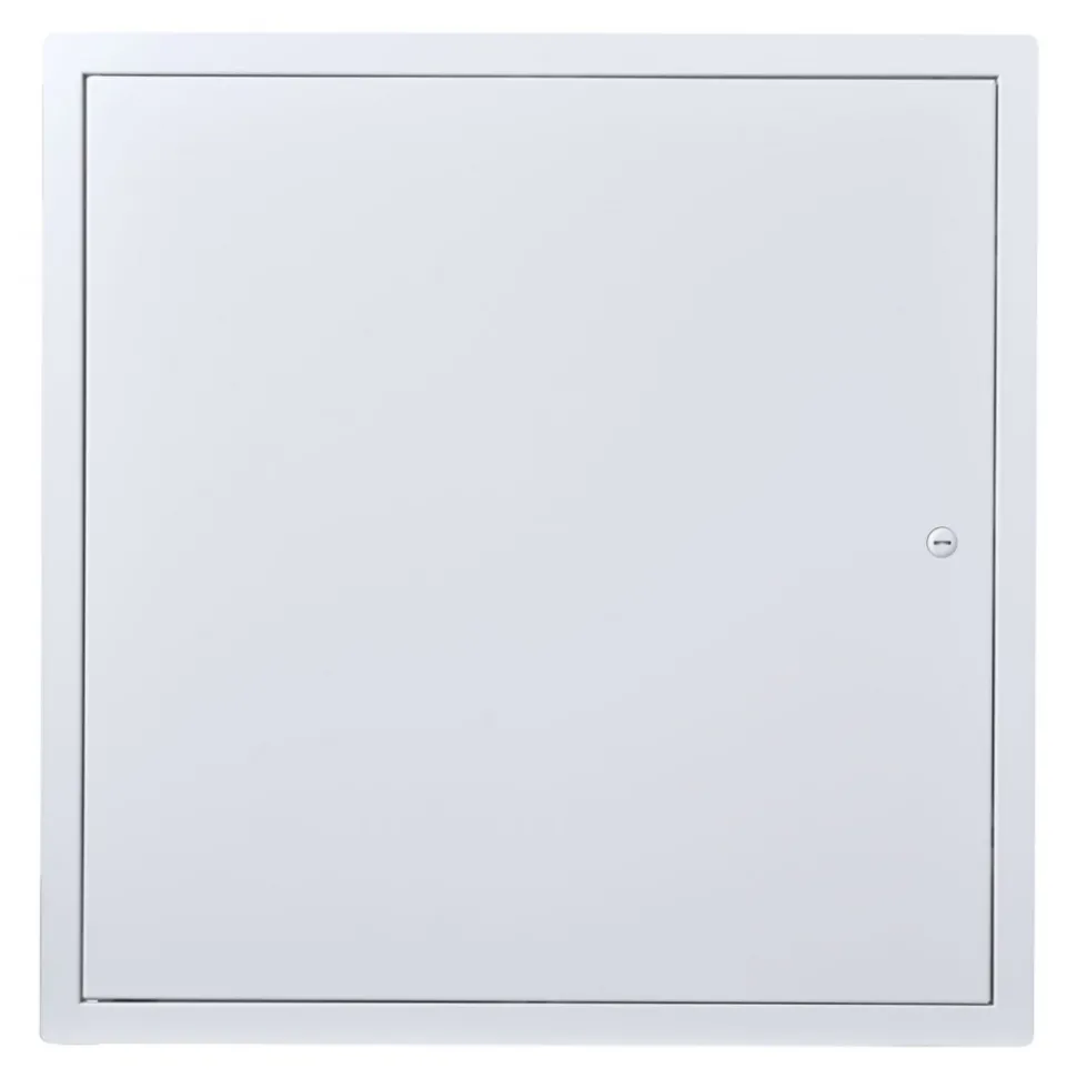 VEVOR Access Panel for Drywall, 19.2 x 19.2 in Galvanized Steel Access Door, Easy Install Hinged Service Panel with Screwdriver Latch, for Ceiling Plumbing Electrical, 18.4 x 18.4 in Cutout Size White