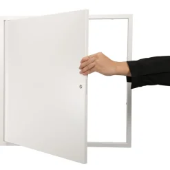 VEVOR Access Panel for Drywall & Ceiling, 16 x 16 Inch Plumbing Access Panels, Reinforced Access Door, Heavy-Duty Steel Wall Hole Cover, Easy Install Removable Hinged Panel for Wiring & Cables, Silver