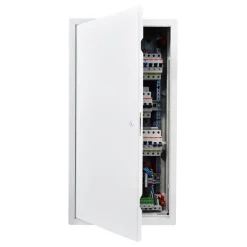 VEVOR Access Panel for Drywall, 25.3 x 13.3 in Galvanized Steel Access Door, Easy Install Hinged Service Panel with Screwdriver Latch, for Ceiling Plumbing Electrical, 12.4 x 24.4 in Cutout Size White
