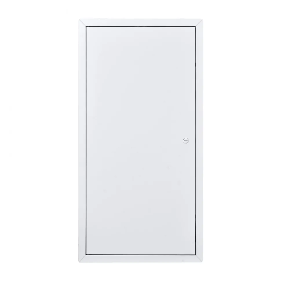 VEVOR Access Panel for Drywall, 25.3 x 13.3 in Galvanized Steel Access Door, Easy Install Hinged Service Panel with Screwdriver Latch, for Ceiling Plumbing Electrical, 12.4 x 24.4 in Cutout Size White