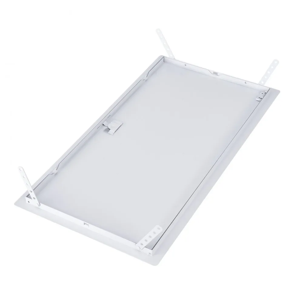 VEVOR Access Panel for Drywall, 25.3 x 13.3 in Galvanized Steel Access Door, Easy Install Hinged Service Panel with Screwdriver Latch, for Ceiling Plumbing Electrical, 12.4 x 24.4 in Cutout Size White
