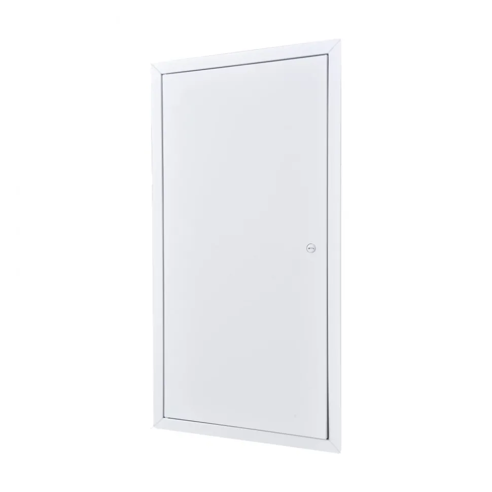 VEVOR Access Panel for Drywall, 25.3 x 13.3 in Galvanized Steel Access Door, Easy Install Hinged Service Panel with Screwdriver Latch, for Ceiling Plumbing Electrical, 12.4 x 24.4 in Cutout Size White