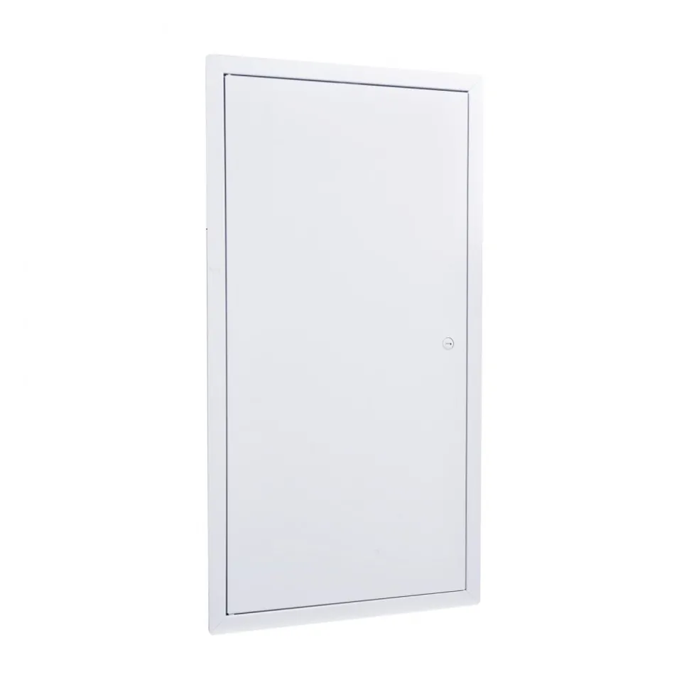 VEVOR Access Panel for Drywall, 25.3 x 13.3 in Galvanized Steel Access Door, Easy Install Hinged Service Panel with Screwdriver Latch, for Ceiling Plumbing Electrical, 12.4 x 24.4 in Cutout Size White
