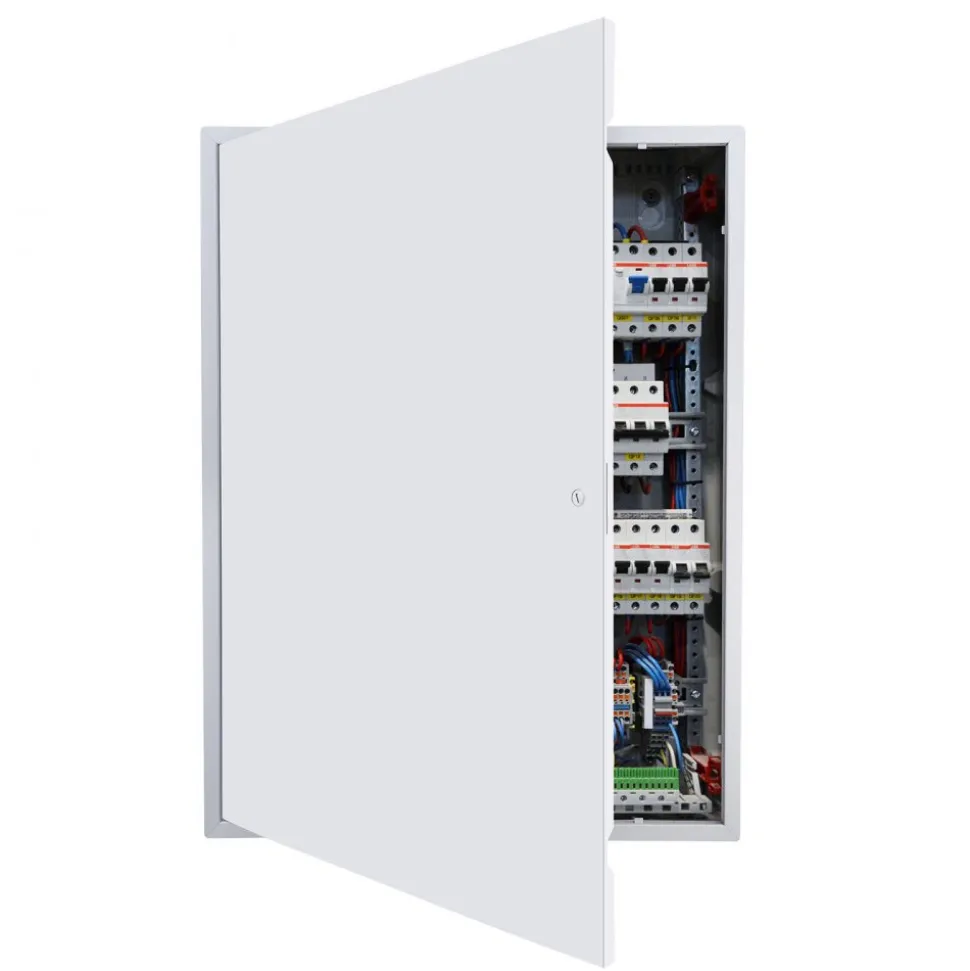 VEVOR Access Panel for Drywall, 33.2 x 25.2 in Galvanized Steel Access Door, Easy Install Hinged Service Panel with Screwdriver Latch, for Ceiling Plumbing Electrical, 24.4 x 32.4 in Cutout Size White