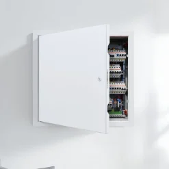 VEVOR Access Panel for Drywall, 15.2 x 15.2 in Galvanized Steel Access Door, Easy Install Hinged Service Panel with Screwdriver Latch, for Ceiling Plumbing Electrical, 14.4 x 14.4 in Cutout Size White
