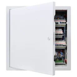 VEVOR Access Panel for Drywall, 15.2 x 15.2 in Galvanized Steel Access Door, Easy Install Hinged Service Panel with Screwdriver Latch, for Ceiling Plumbing Electrical, 14.4 x 14.4 in Cutout Size White