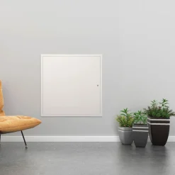 VEVOR Access Panel for Drywall & Ceiling, 24 x 24 Inch Plumbing Access Panels, Reinforced Access Door, Heavy-Duty Steel Wall Hole Cover, Easy Install Removable Hinged Panel for Wiring & Cables, Silver