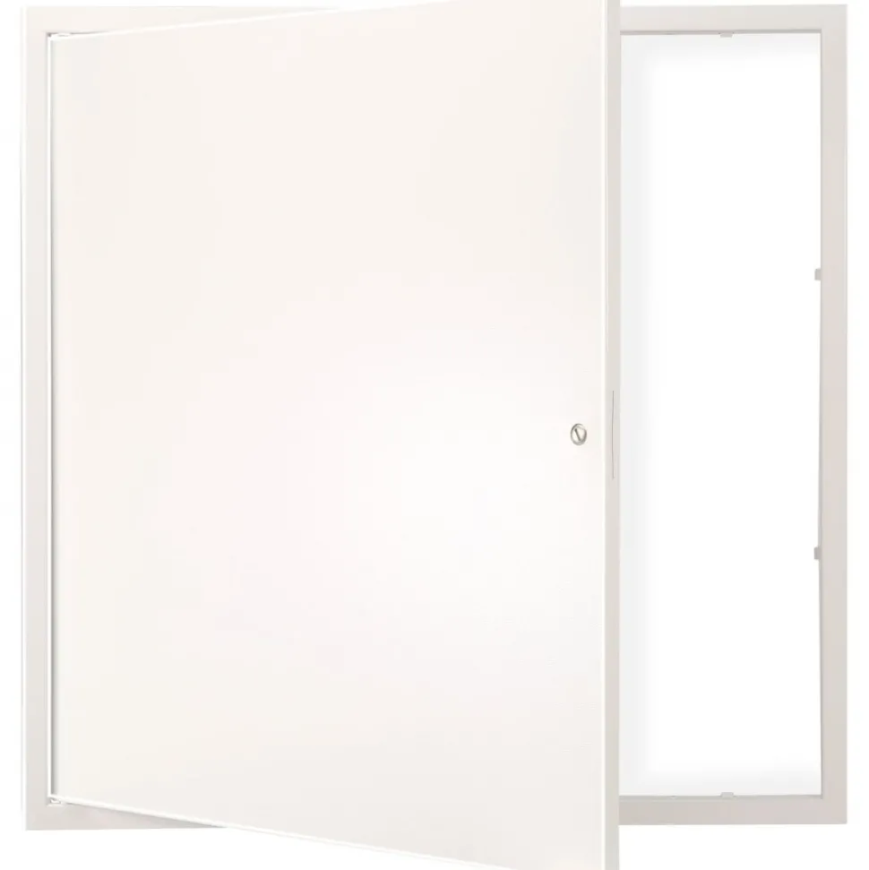 VEVOR Access Panel for Drywall & Ceiling, 24 x 24 Inch Plumbing Access Panels, Reinforced Access Door, Heavy-Duty Steel Wall Hole Cover, Easy Install Removable Hinged Panel for Wiring & Cables, Silver