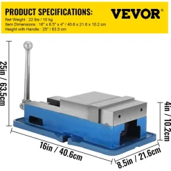 VEVOR 6'' ACCU Lock Vise for Precision, Milling Vice with 6 Inch Jaw for Drill Press, Milling & Drilling Bench Clamp Vice