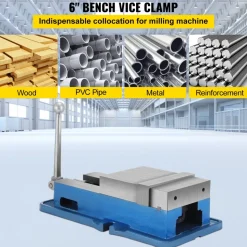VEVOR 6'' ACCU Lock Vise for Precision, Milling Vice with 6 Inch Jaw for Drill Press, Milling & Drilling Bench Clamp Vice