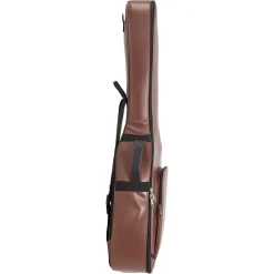 VEVOR Acoustic Guitar Bag , 47.1 Inch, Hard-Shell Protective Travel Carrying Case with Accessory Compartment, Foam Padding, Portable Handle, Shoulder Straps, for 41 Inch Acoustic Guitars, Brown