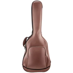 VEVOR Acoustic Guitar Bag , 47.1 Inch, Hard-Shell Protective Travel Carrying Case with Accessory Compartment, Foam Padding, Portable Handle, Shoulder Straps, for 41 Inch Acoustic Guitars, Brown