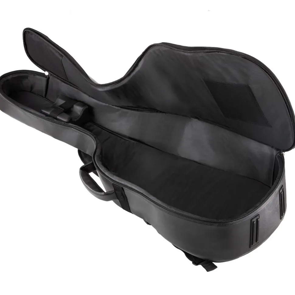 VEVOR Acoustic Guitar Bag, 47.1 Inch, Hard-Shell Protective Travel Carrying Case with Accessory Compartment, Foam Padding, Portable Handle, Shoulder Straps, for 41 Inch Acoustic Guitars, Black