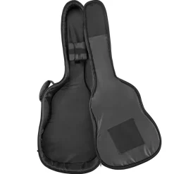 VEVOR Acoustic Guitar Bag, 47.1 Inch, Hard-Shell Protective Travel Carrying Case with Accessory Compartment, Foam Padding, Portable Handle, Shoulder Straps, for 41 Inch Acoustic Guitars, Black