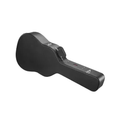 VEVOR Acoustic Guitar Hard Case, 43.31 in Gourd-Shaped Guitar Hard Case, With Lock Latch Key Handle, PVC Padding Soft Lining Water-Resistant Hard Shell Guitar Case, for 39-41 in Acoustic Guitar, Black