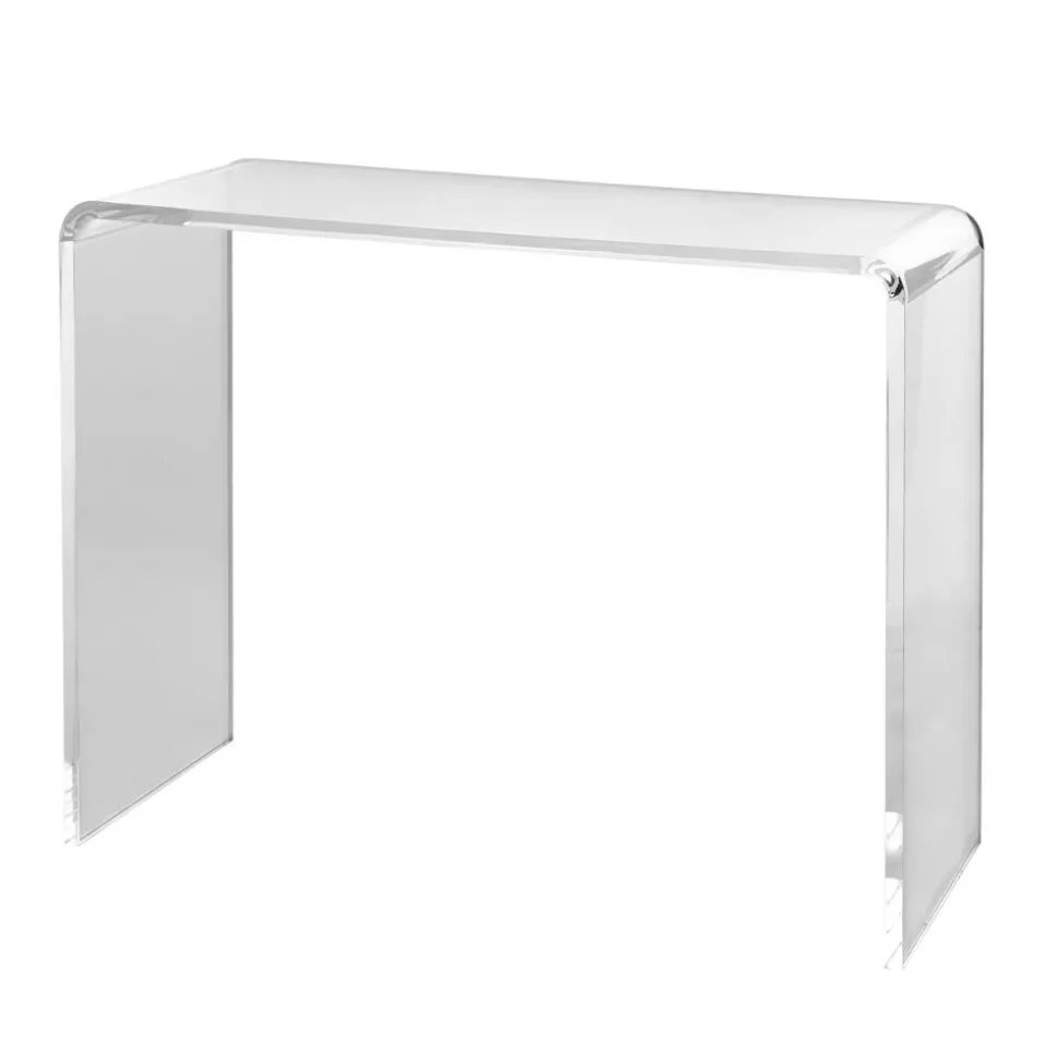 VEVOR Acrylic Console Table, Clear Acrylic End Table, Transparent Acrylic Side Table 37.95x15x29.13 inch, for Foyer, Living Room, Dining Room