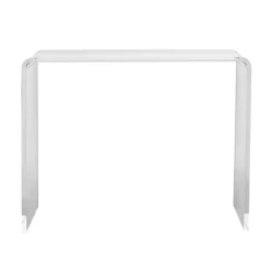 VEVOR Acrylic Console Table, Clear Acrylic End Table, Transparent Acrylic Side Table 37.95x15x29.13 inch, for Foyer, Living Room, Dining Room
