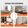 VEVOR Acrylic End Table, 2 pcs C-Shaped Lucite Side Tables, Clear Acrylic Side Table for Drink, Food, Snack used in Living Room, Bedroom, and Study
