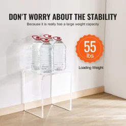 VEVOR Acrylic End Table, 2 pcs C-Shaped Lucite Side Tables, Clear Acrylic Side Table for Drink, Food, Snack used in Living Room, Bedroom, and Study