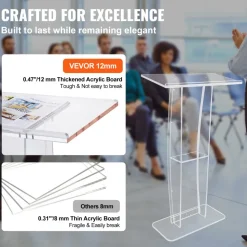 VEVOR Acrylic Podium, 47