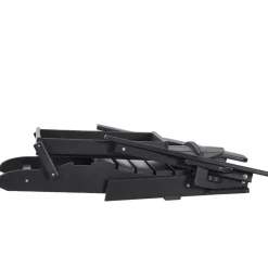 VEVOR Adirondack Chair Plastic, Set of 2 All-Weather Portable Folding Fire Pit Chair, Outdoor Adirondack Patio Chair with Cup Holder, with Relaxing Arm Rest Ergonomic, for Garden, Backyard - Black