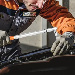 VEVOR Adjustable Click Torque Wrench, 1/2 Inch Drive, 20-160 lbf-ft/27.1-216.8 N.m, Dual-direction and Dual Range Scales, 72-Tooth, ±2% Precision, with Adapter Interchangeable Jaw and Ratchet Head
