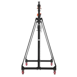 VEVOR Adjustable Gantry Crane, 2200 lbs Capacity, Portable Shop Lift Hoist with 95.7-142.9 in Height Adjustable, Manual Trolley, Hoist, Sling, Shackles, Hooks, for Garage Factory Warehouse Auto Repair