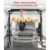 VEVOR Adjustable Gantry Crane, 4400 lbs Capacity, Portable Shop Lift Hoist with 99.6-146.9 in Height Adjustable, Manual Trolley, Hoist, Sling, Shackles, Hooks, for Garage Factory Warehouse Auto Repair