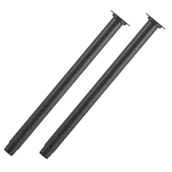 VEVOR Adjustable Table Legs, 24-40 in Round Steel Furniture Legs, 1200 lbs Max Load Heavy Duty, Quick Installation, Ideal for Home Office Desk DIY, Coffee Dinner Bar Tables, Workbenches, 4 PCS, Black
