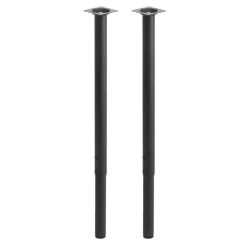 VEVOR Adjustable Table Legs, 24-40 in Round Steel Furniture Legs, 1200 lbs Max Load Heavy Duty, Quick Installation, Ideal for Home Office Desk DIY, Coffee Dinner Bar Tables, Workbenches, 4 PCS, Black