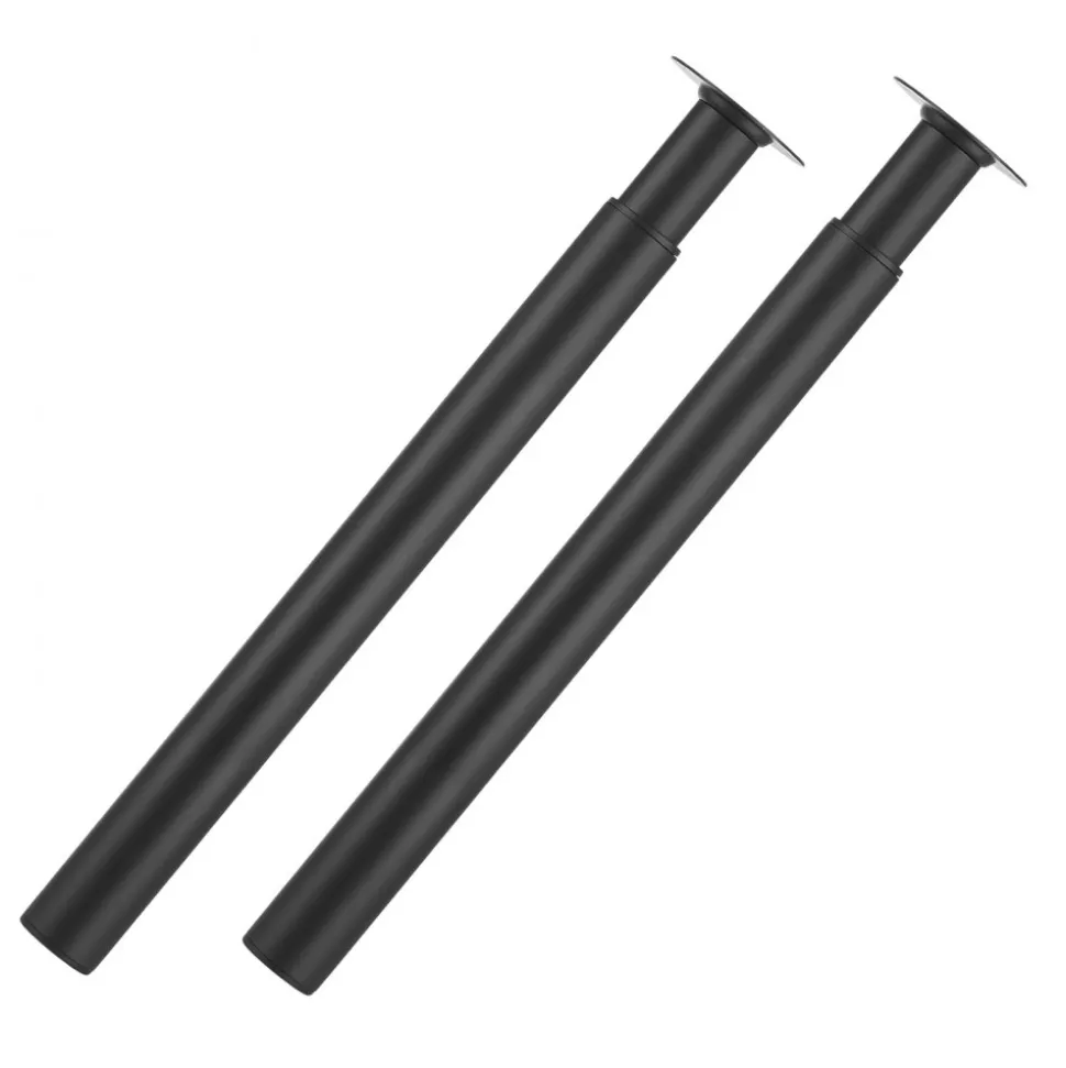 VEVOR Adjustable Table Legs, 28-43.3 in Steel Furniture Legs, 1200 lbs Max Load Heavy Duty, Quick Installation, Ideal for Home Office Desk DIY, Coffee Dinner Bar Tables, Workbenches, Set of 4, Black