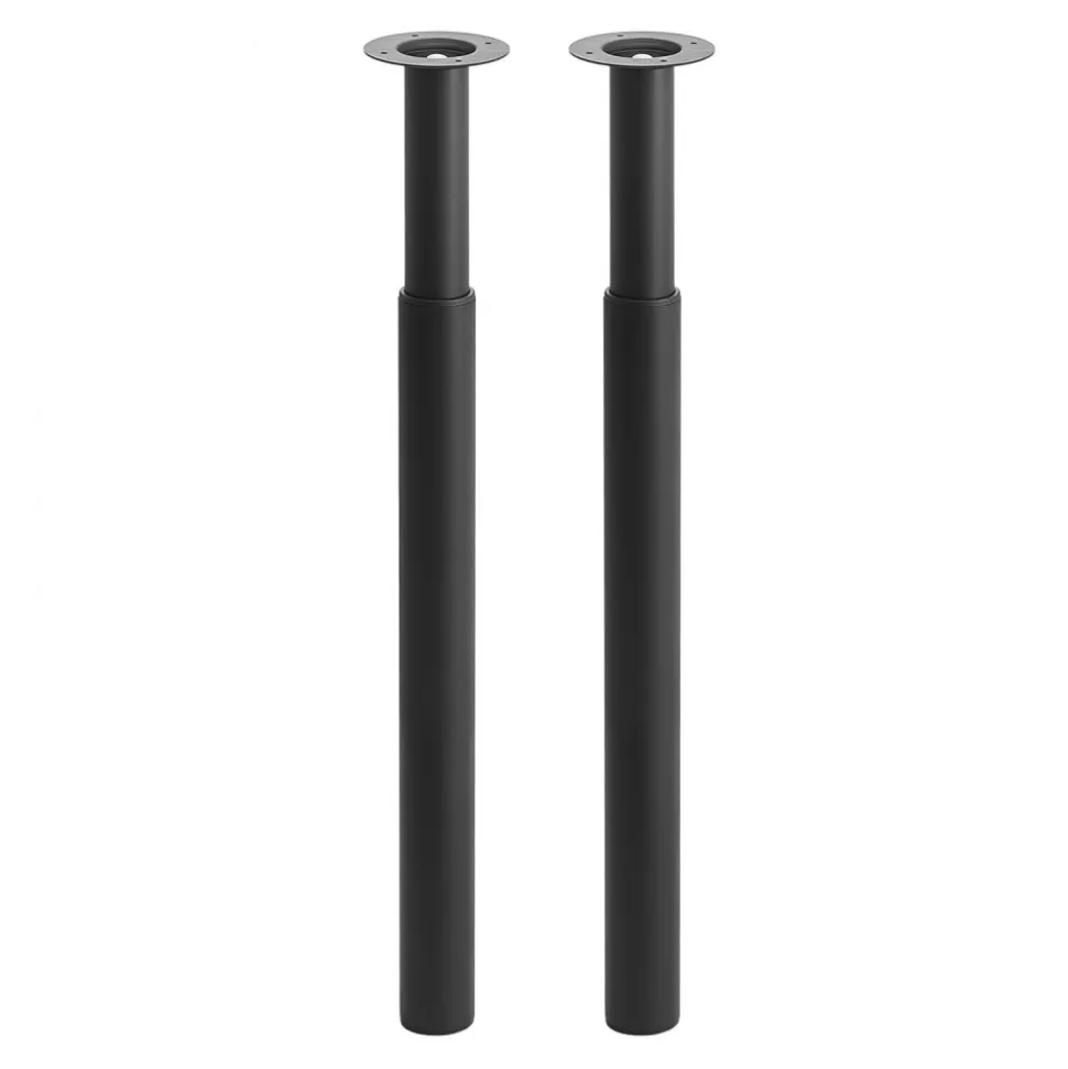 VEVOR Adjustable Table Legs, 28-43.3 in Steel Furniture Legs, 1200 lbs Max Load Heavy Duty, Quick Installation, Ideal for Home Office Desk DIY, Coffee Dinner Bar Tables, Workbenches, Set of 4, Black