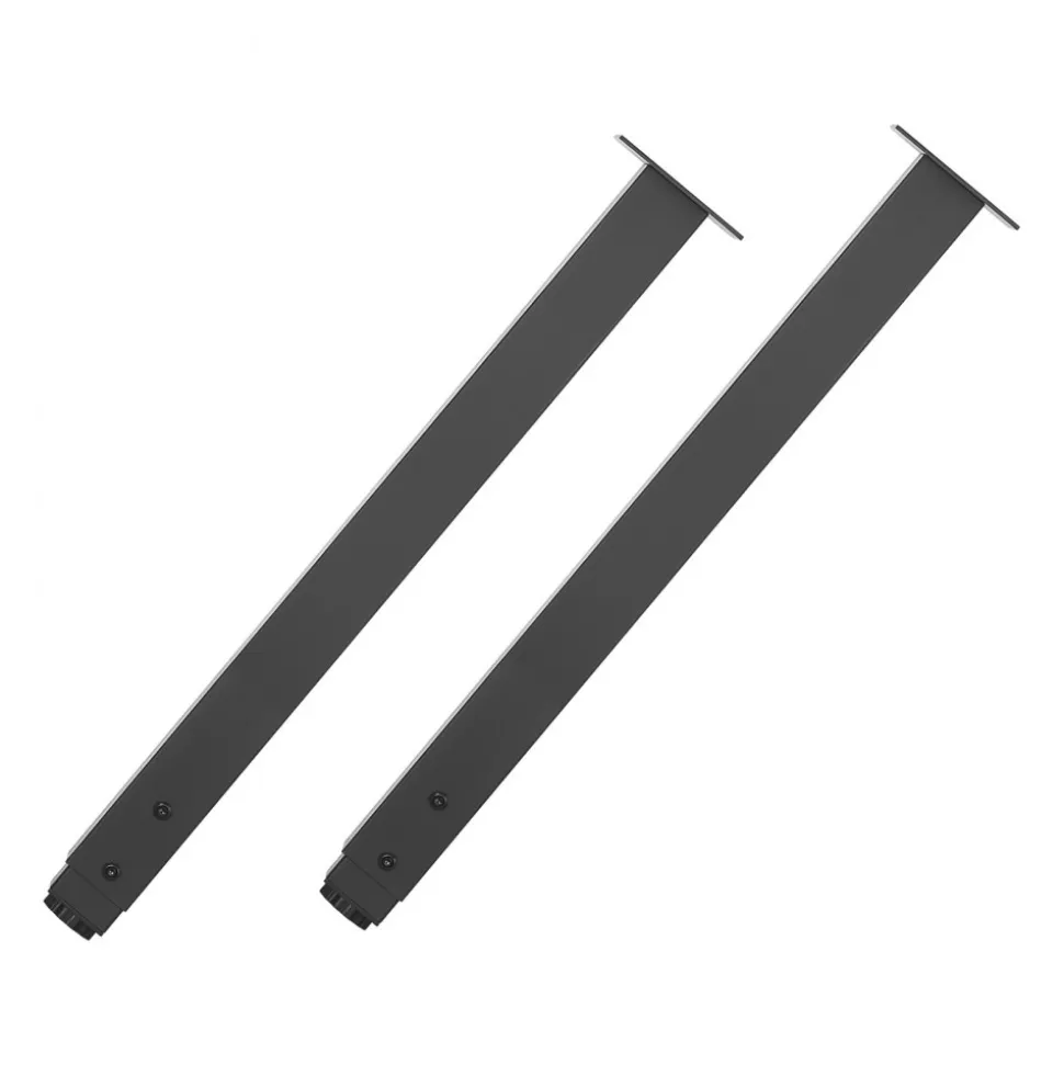 VEVOR Adjustable Table Legs, 24-40 in Square Steel Furniture Legs, 1200 lbs Max Load Heavy Duty, Quick Installation, Ideal for Home Office Desk DIY, Coffee Dinner Bar Tables, Workbenches, 4 PCS, Black