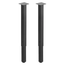 VEVOR Adjustable Table Legs, 24-40 in Square Steel Furniture Legs, 1200 lbs Max Load Heavy Duty, Quick Installation, Ideal for Home Office Desk DIY, Coffee Dinner Bar Tables, Workbenches, 4 PCS, Black