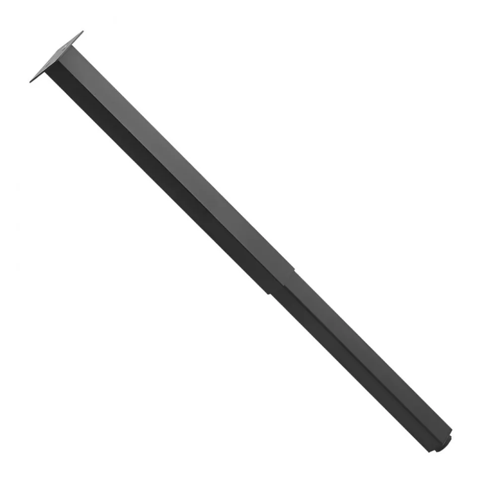 VEVOR Adjustable Table Legs, 24-40 in Square Steel Furniture Legs, 1200 lbs Max Load Heavy Duty, Quick Installation, Ideal for Home Office Desk DIY, Coffee Dinner Bar Tables, Workbenches, 4 PCS, Black