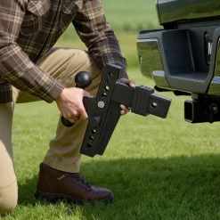 VEVOR Adjustable Trailer Hitch, Fit 2.5 Inch Receiver, Trailer Hitch Mount with 2 Inch & 2-5/16 Inch Balls, 18500 lbs GTW, 10 Inch Drop, Towing Ball Mounts for RVs, Off-Road Vehicles and Trucks, Black