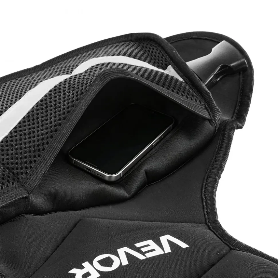 VEVOR Adjustable Weighted Vest, 4-10 lbs Comfortable X-Shape Body Weight Vest Set with 6 Weight Packs and Reflective Stripe, for Men Women, Workout Equipment for Strength Training Running Jogging