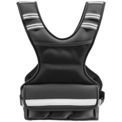 VEVOR Adjustable Weighted Vest, 4-10 lbs Comfortable X-Shape Body Weight Vest Set with 6 Weight Packs and Reflective Stripe, for Men Women, Workout Equipment for Strength Training Running Jogging