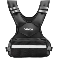 VEVOR Adjustable Weighted Vest, 24-40 lbs Comfortable X-Shape Body Weight Vest Set with 8 Weight Packs and Reflective Stripe, for Men Women, Workout Equipment for Strength Training Running Jogging