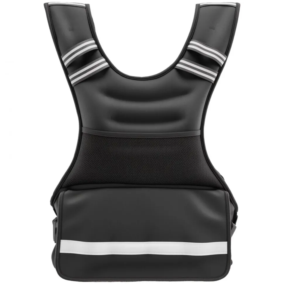 VEVOR Adjustable Weighted Vest, 24-40 lbs Comfortable X-Shape Body Weight Vest Set with 8 Weight Packs and Reflective Stripe, for Men Women, Workout Equipment for Strength Training Running Jogging