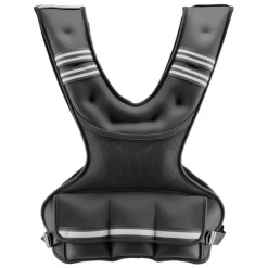 VEVOR Adjustable Weighted Vest, 11-20lb Weight Vest with 6 Ironsand Weights and Reflective Stripe, Body Weight Vest Exercise Set for Men Women, Workout Equipment for Strength Training Running Jogging
