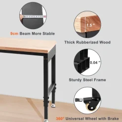 VEVOR Adjustable Workbench, 72