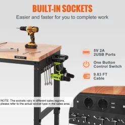 VEVOR Adjustable Workbench, 72